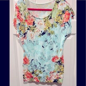 ⭐️2 for $15⭐️ Floral Apt. 9 spring tunic shirt